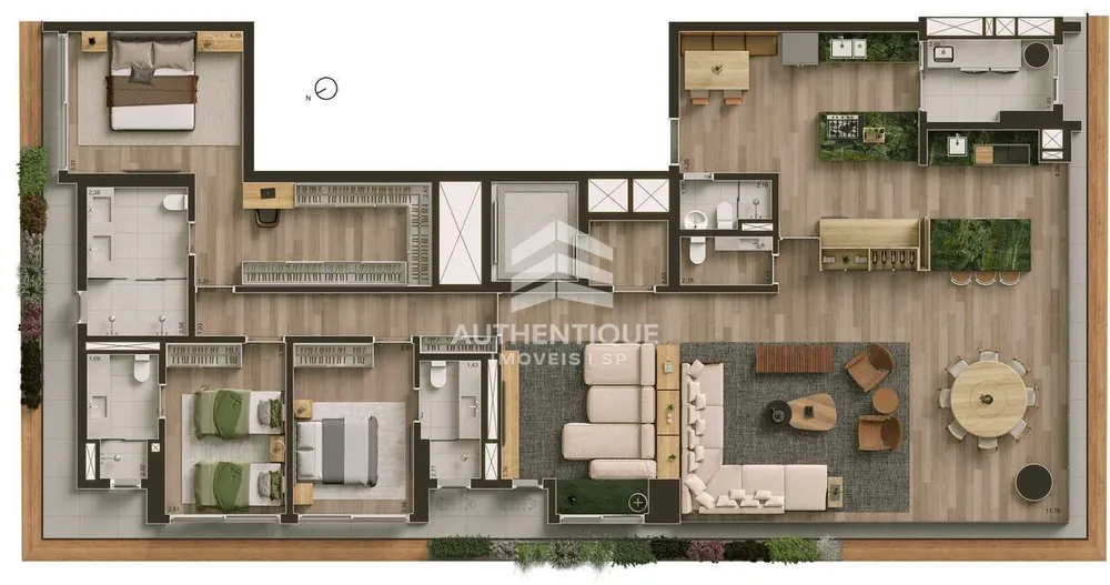 Apartamento, 4 quartos, 245 m² - Foto 51