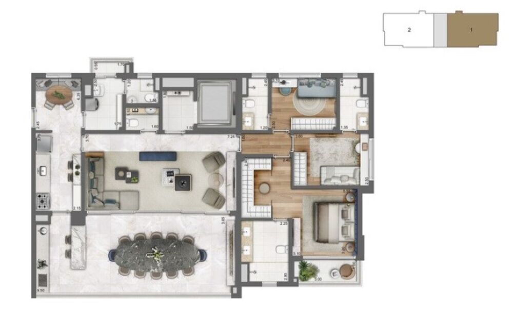 Apartamento, 3 quartos, 165 m² - Foto 5