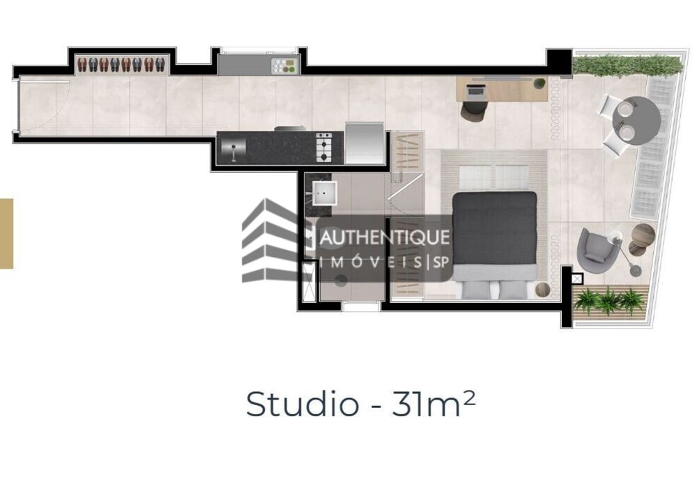Apartamento, 1 quarto, 17 m² - Foto 14