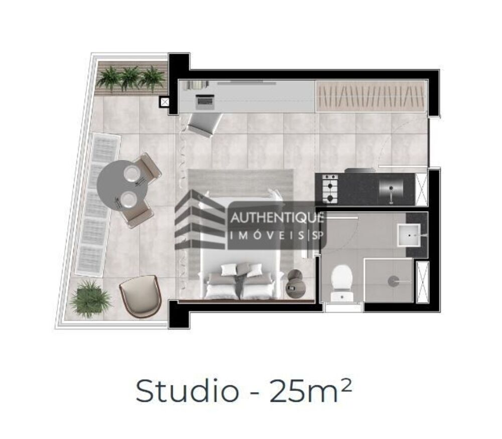 Apartamento, 1 quarto, 17 m² - Foto 6