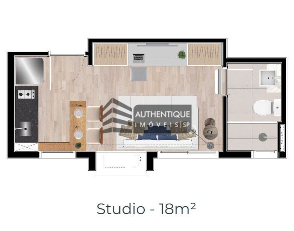 Apartamento, 1 quarto, 17 m² - Foto 13