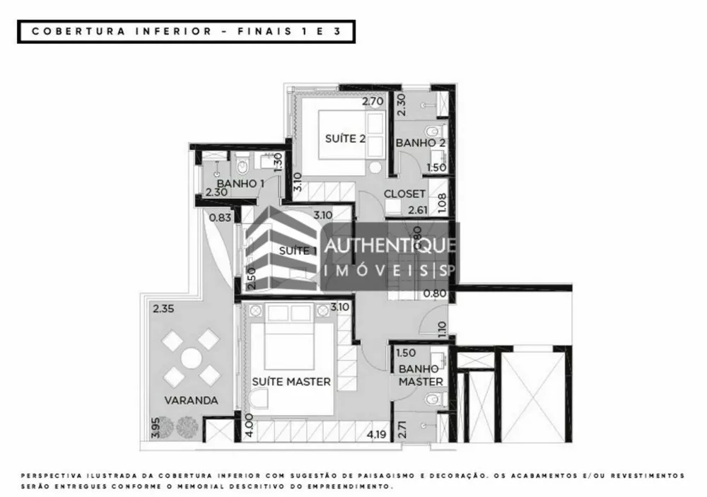 Cobertura, 3 quartos, 138 m² - Foto 12