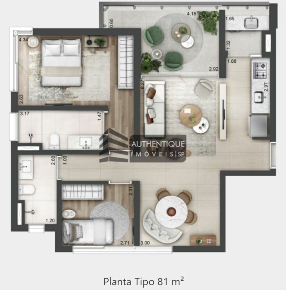 Apartamento, 2 quartos, 81 m² - Foto 5