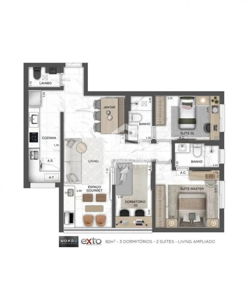 Apartamento, 3 quartos, 82 m² - Foto 32