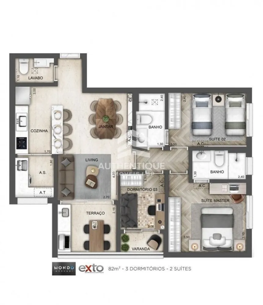 Apartamento, 3 quartos, 82 m² - Foto 31