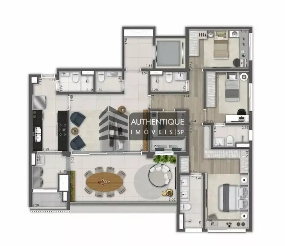 Apartamento à venda com 4 quartos, 151m² - Foto 8