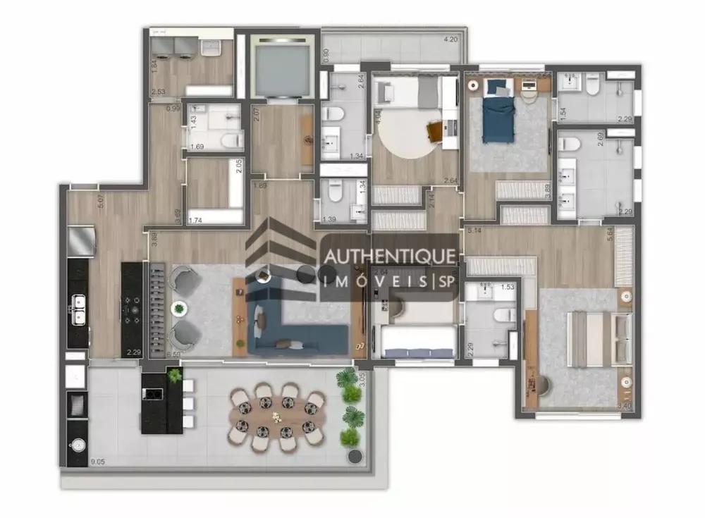 Apartamento à venda com 4 quartos, 151m² - Foto 9