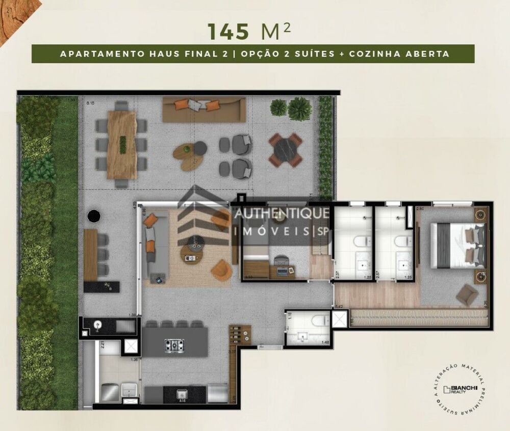 Apartamento, 2 quartos, 145 m² - Foto 2