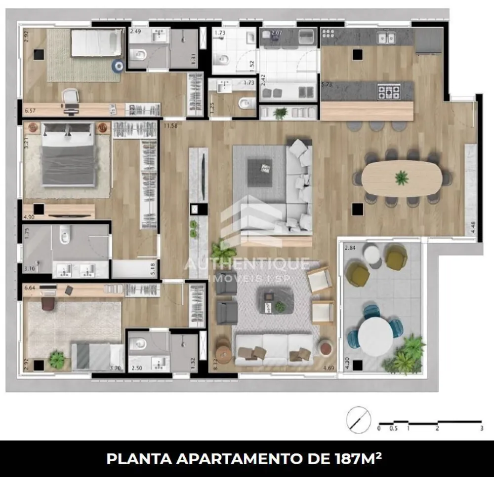 Apartamento, 3 quartos, 187 m² - Foto 10