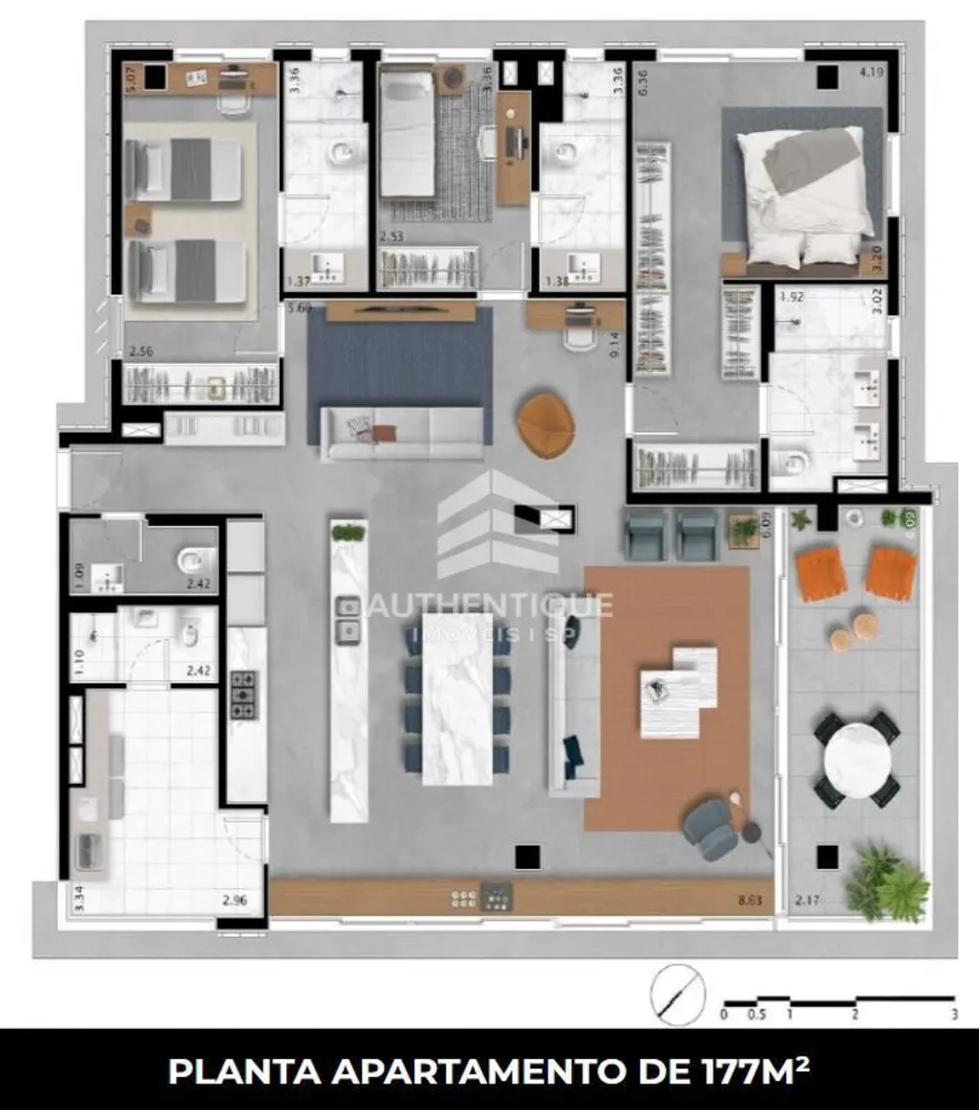 Apartamento, 3 quartos, 187 m² - Foto 8
