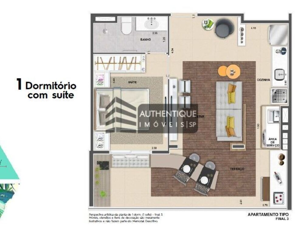 Apartamento, 1 quarto, 48 m² - Foto 18