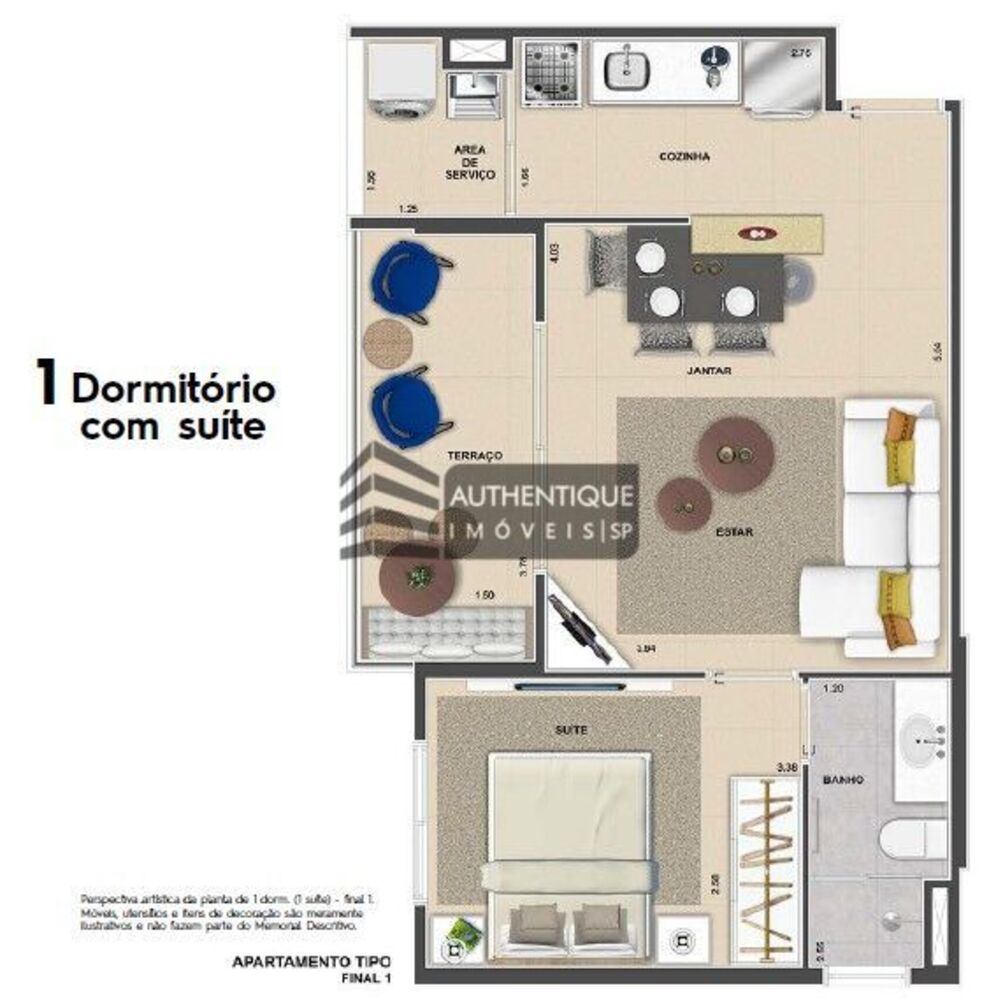 Apartamento, 1 quarto, 48 m² - Foto 17