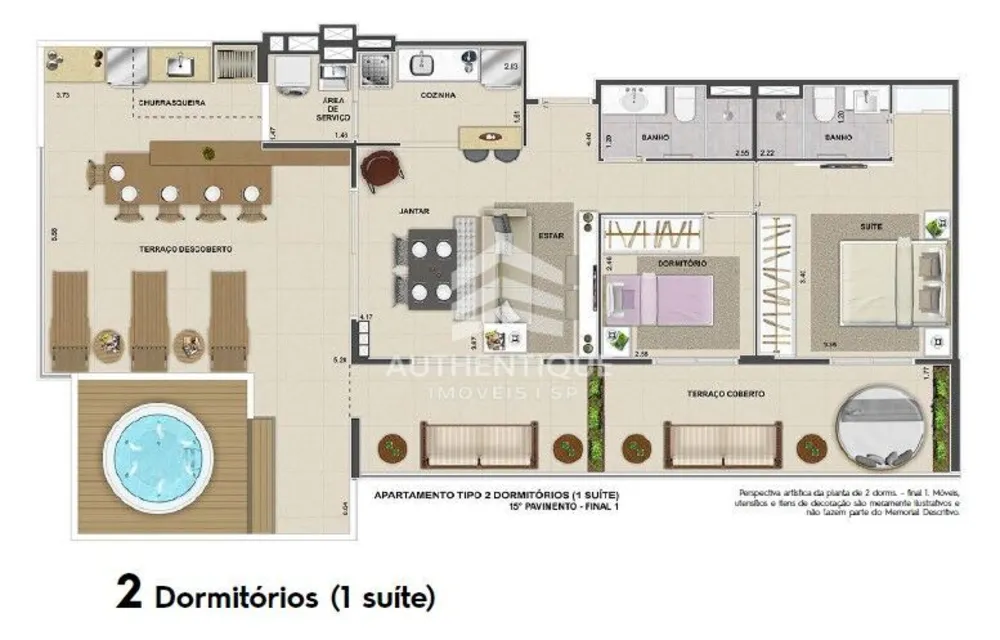 Apartamento, 1 quarto, 48 m² - Foto 33