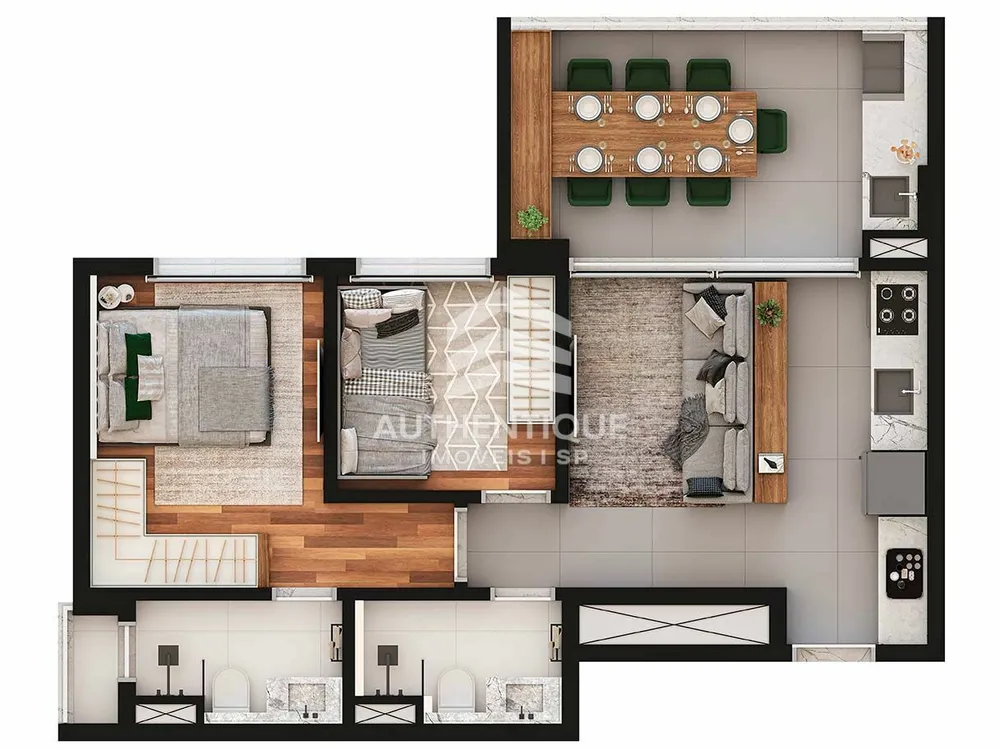 Apartamento, 2 quartos, 56 m² - Foto 12