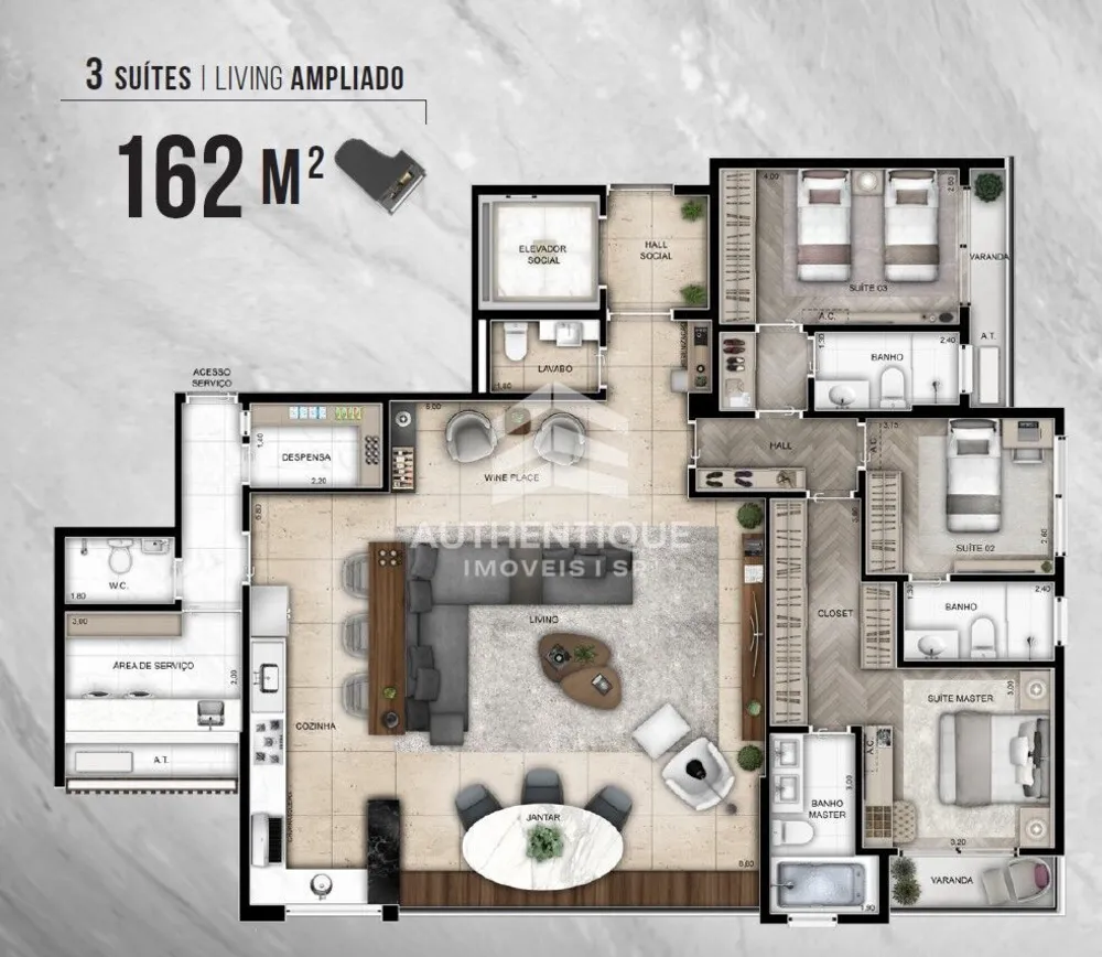 Cobertura, 3 quartos, 213 m² - Foto 23