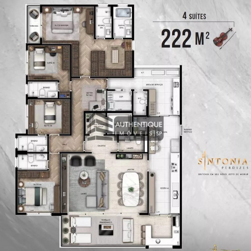 Cobertura, 3 quartos, 213 m² - Foto 11