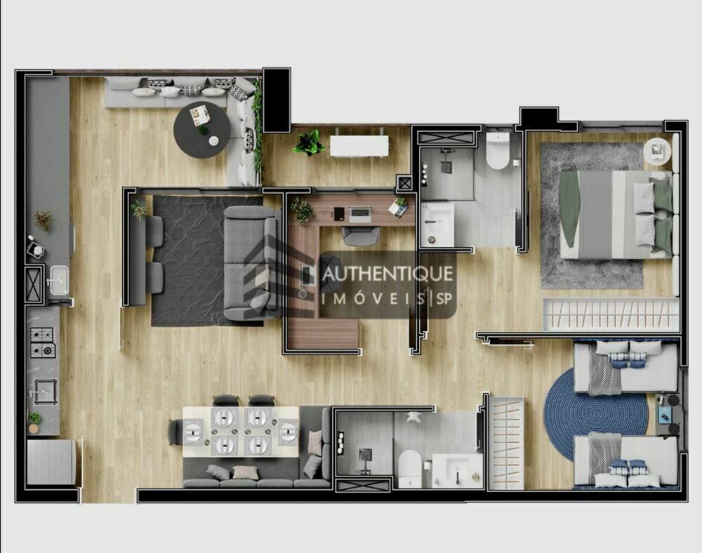 Apartamento, 3 quartos, 66 m² - Foto 5
