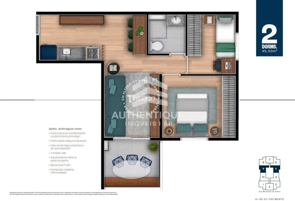 Apartamento, 1 quarto, 40 m² - Foto 8