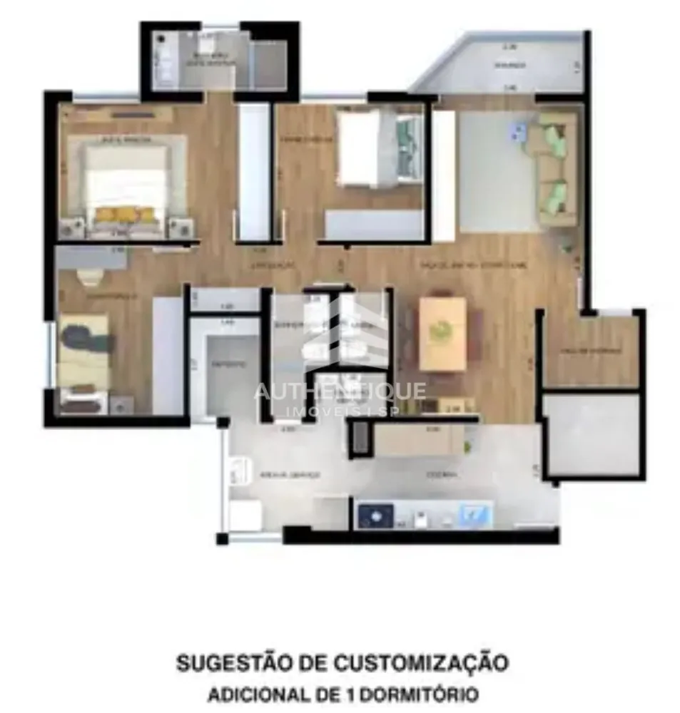 Apartamento, 3 quartos, 99 m² - Foto 3