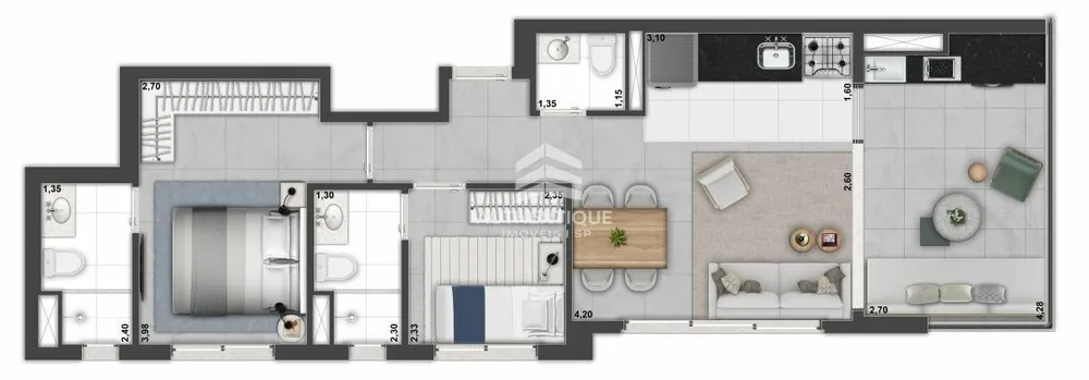 Apartamento, 2 quartos, 74 m² - Foto 16
