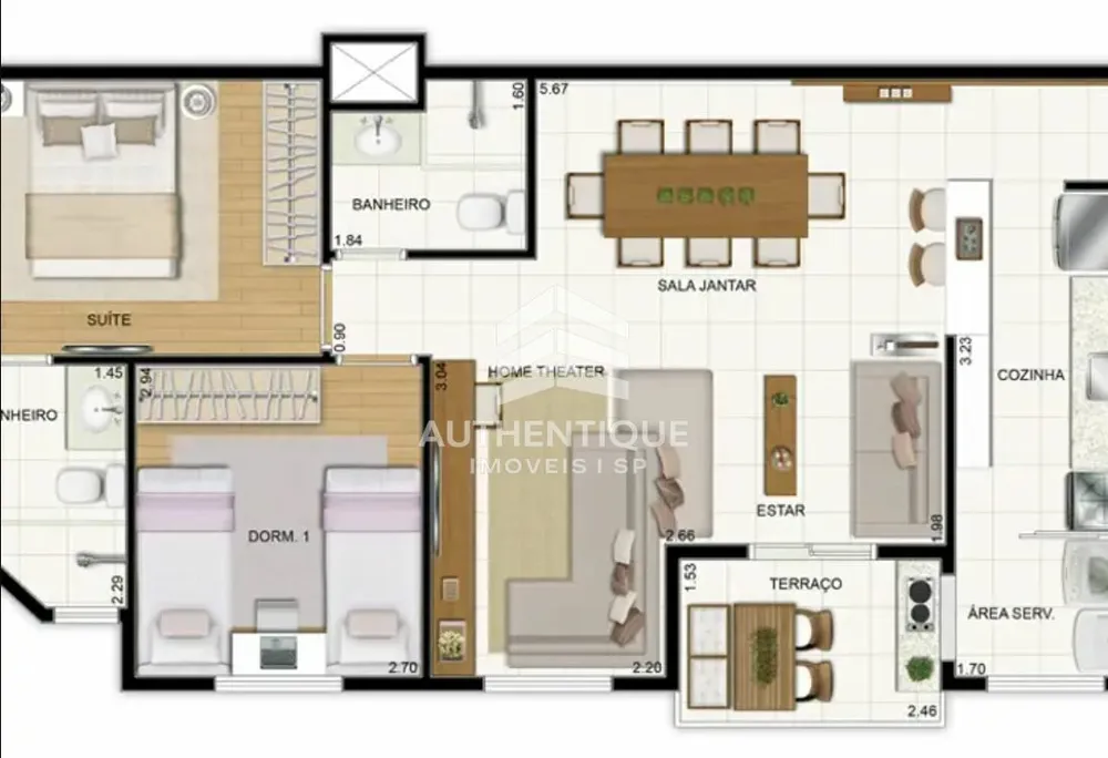 Apartamento, 2 quartos, 65 m² - Foto 8