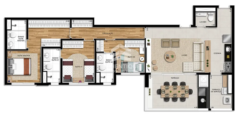 Apartamento, 3 quartos, 107 m² - Foto 10