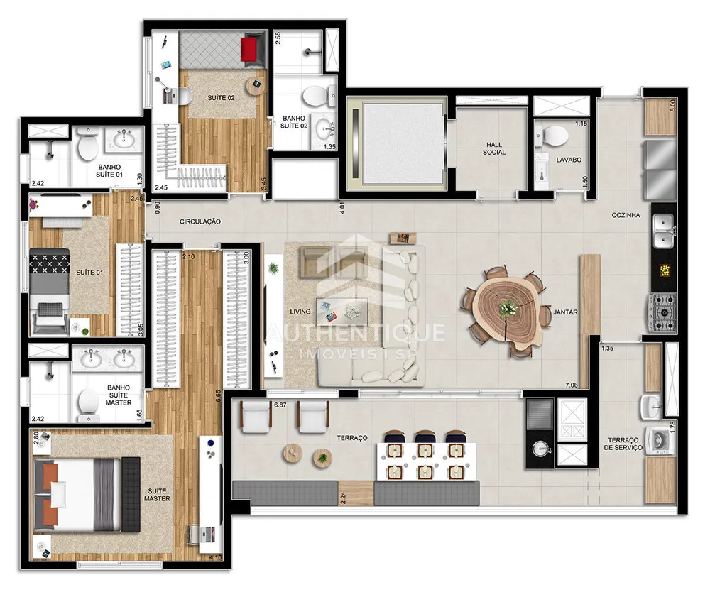 Apartamento, 3 quartos, 107 m² - Foto 11