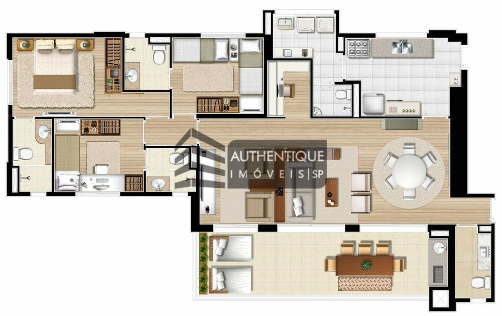 Apartamento, 3 quartos, 124 m² - Foto 3