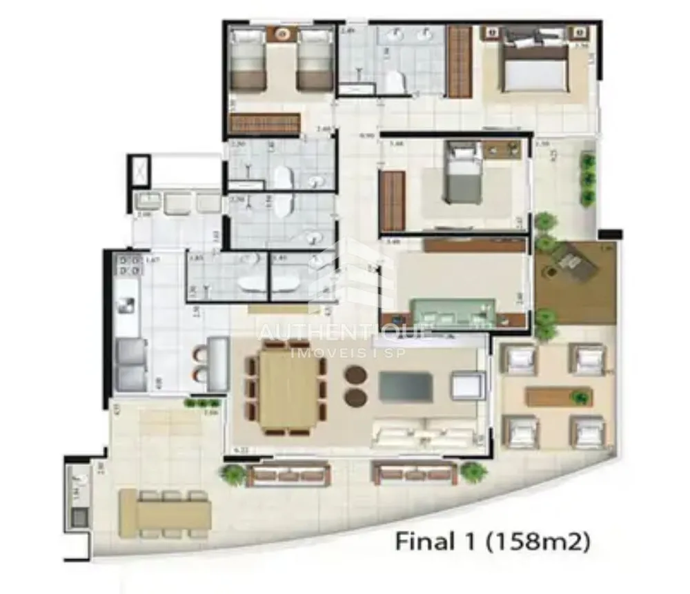 Apartamento, 4 quartos, 158 m² - Foto 7