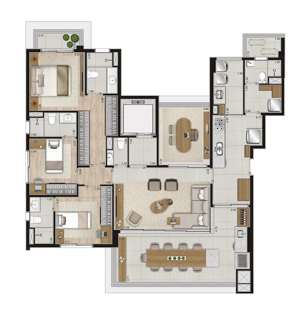 Cobertura, 4 quartos, 290 m² - Foto 11
