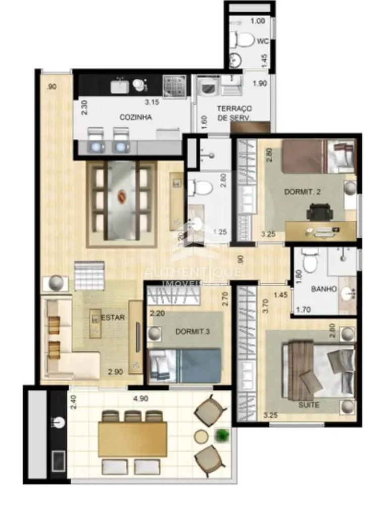 Apartamento, 3 quartos, 94 m² - Foto 10
