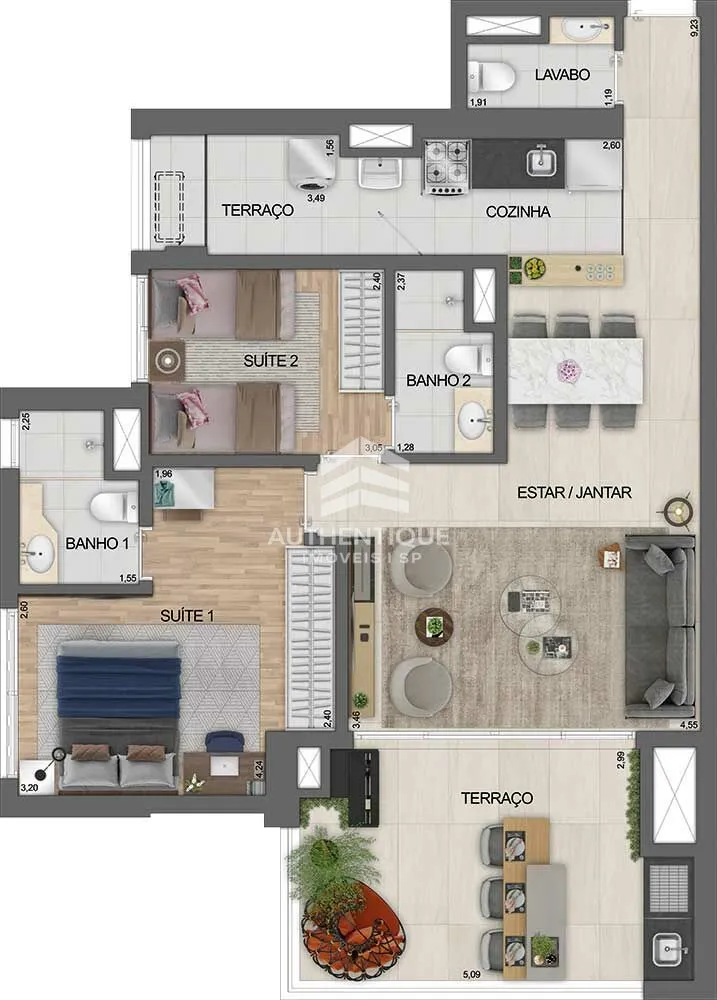 Apartamento, 2 quartos, 63 m² - Foto 15