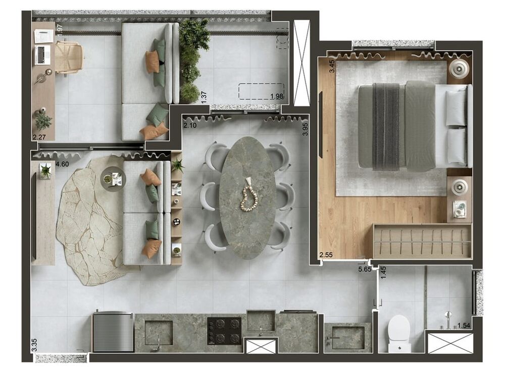 Apartamento, 1 quarto, 29 m² - Foto 9