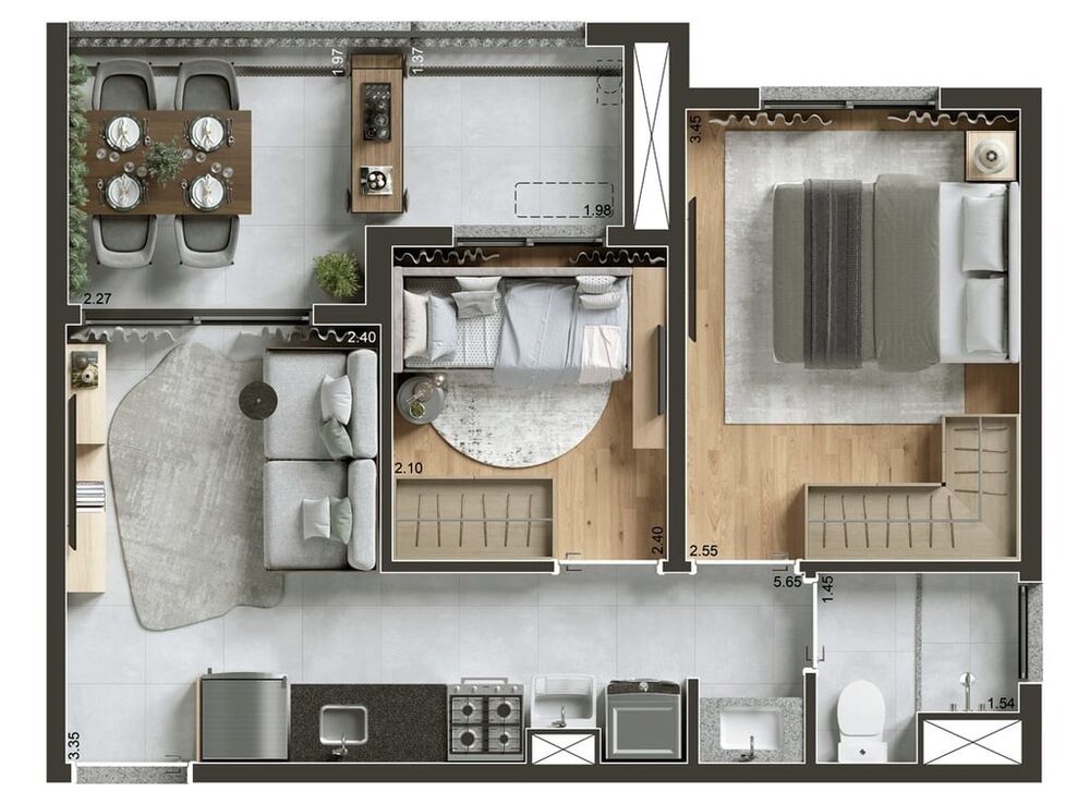 Apartamento, 1 quarto, 29 m² - Foto 4