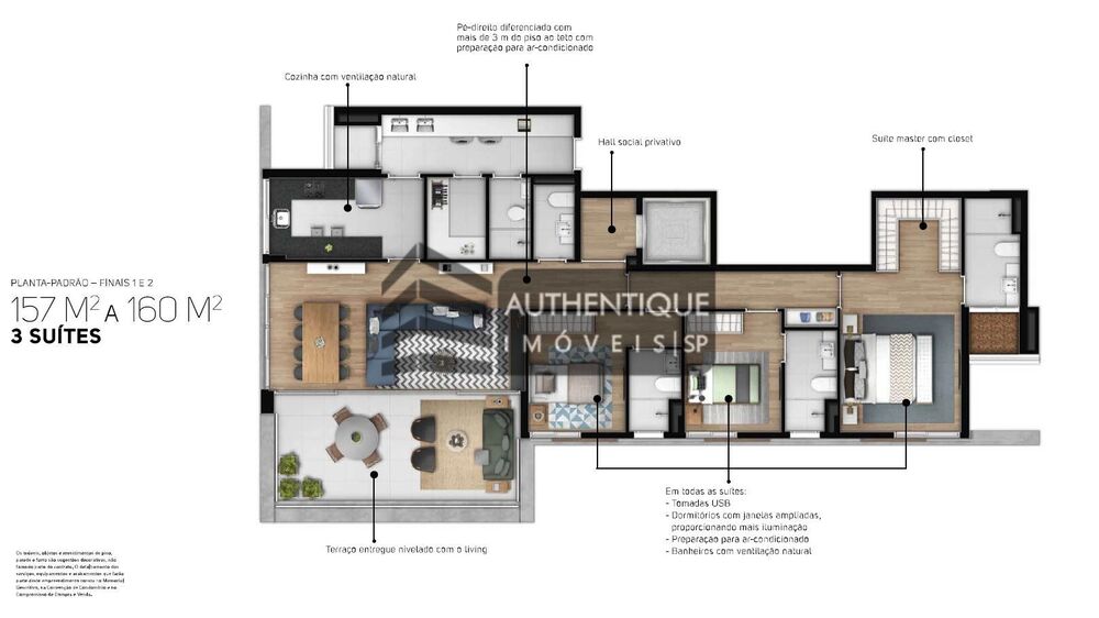 Apartamento, 3 quartos, 157 m² - Foto 11