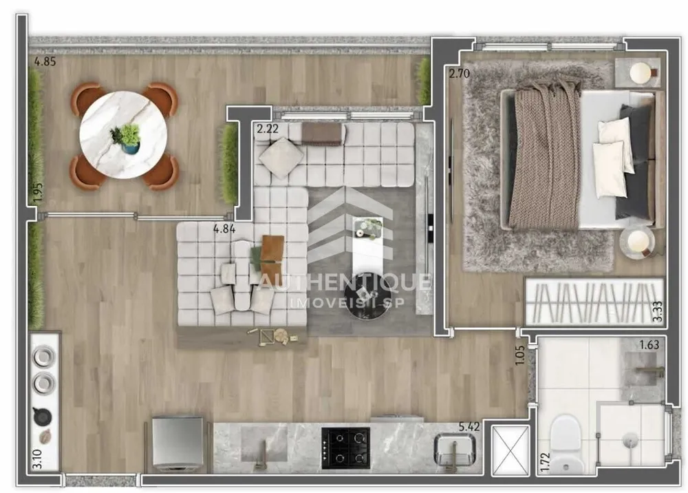 Apartamento, 1 quarto, 27 m² - Foto 20
