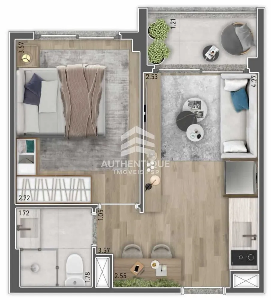 Apartamento, 1 quarto, 27 m² - Foto 18