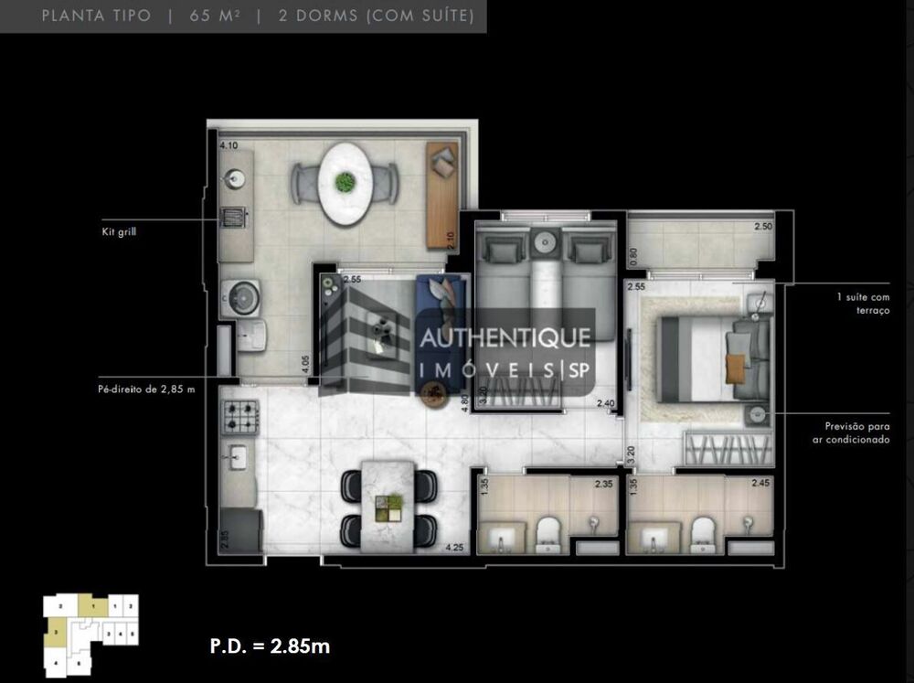 Apartamento, 3 quartos, 77 m² - Foto 7