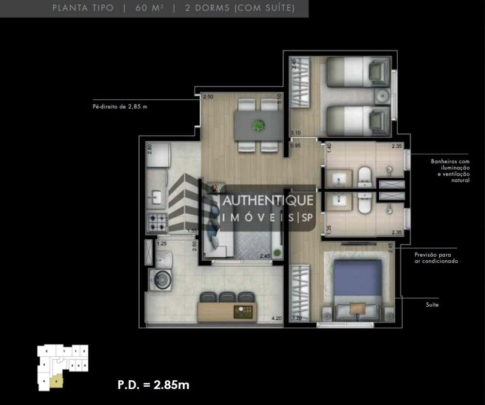 Apartamento, 3 quartos, 77 m² - Foto 22