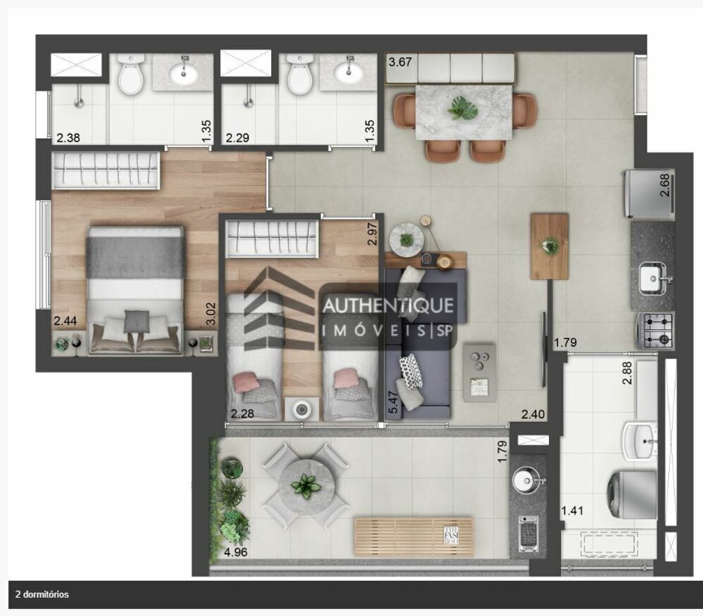 Apartamento, 1 quarto, 24 m² - Foto 28