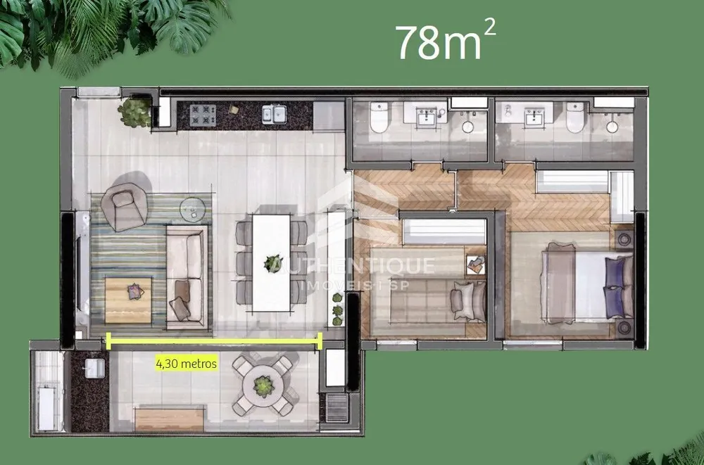 Apartamento, 3 quartos, 104 m² - Foto 8