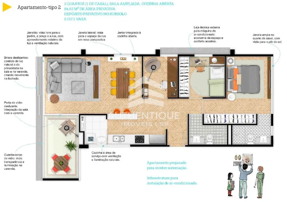 Apartamento, 2 quartos, 85 m² - Foto 41