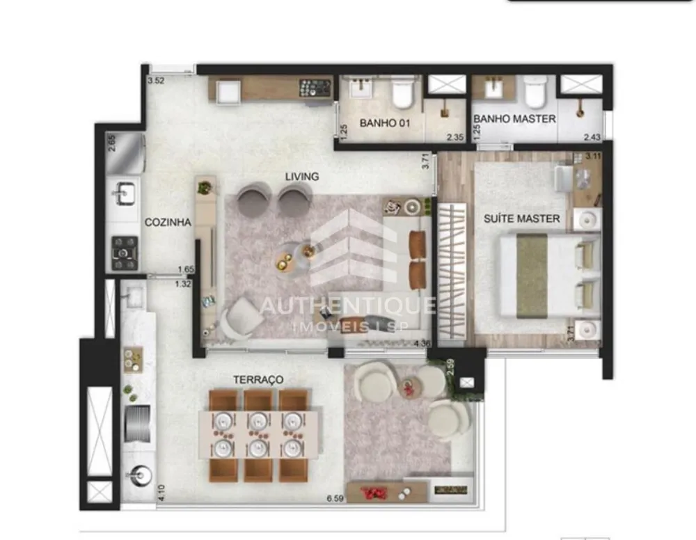 Apartamento, 1 quarto, 71 m² - Foto 11