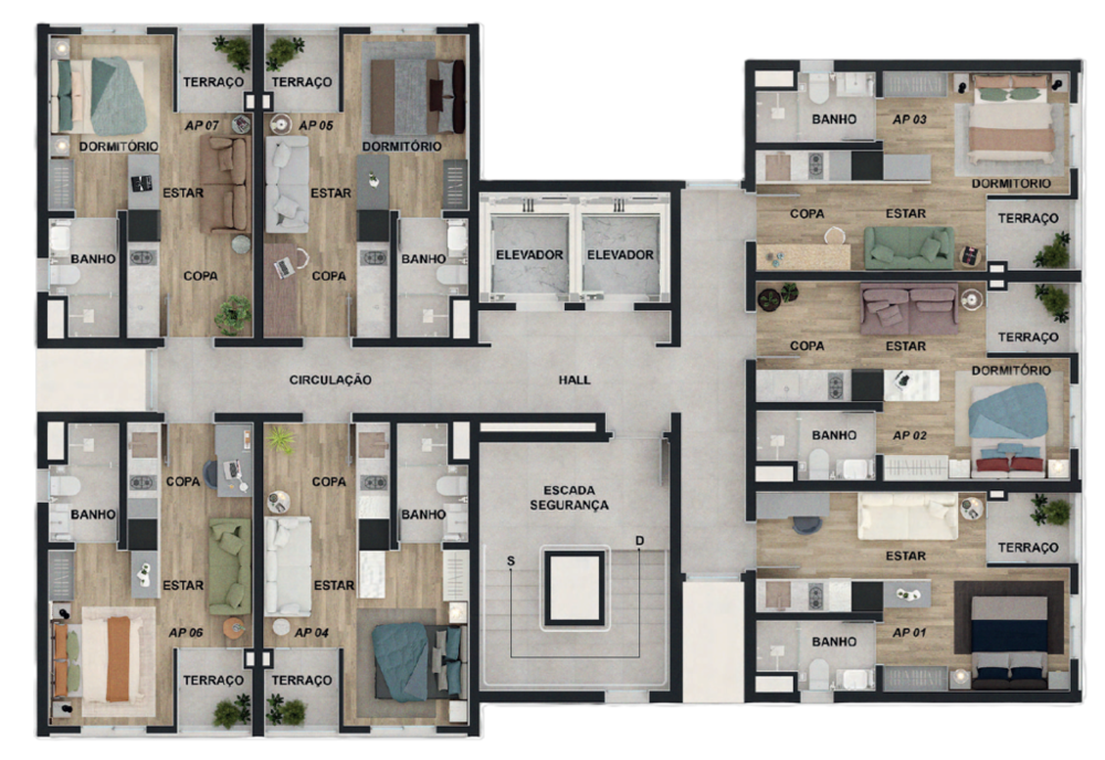 Apartamento, 1 quarto, 36 m² - Foto 4