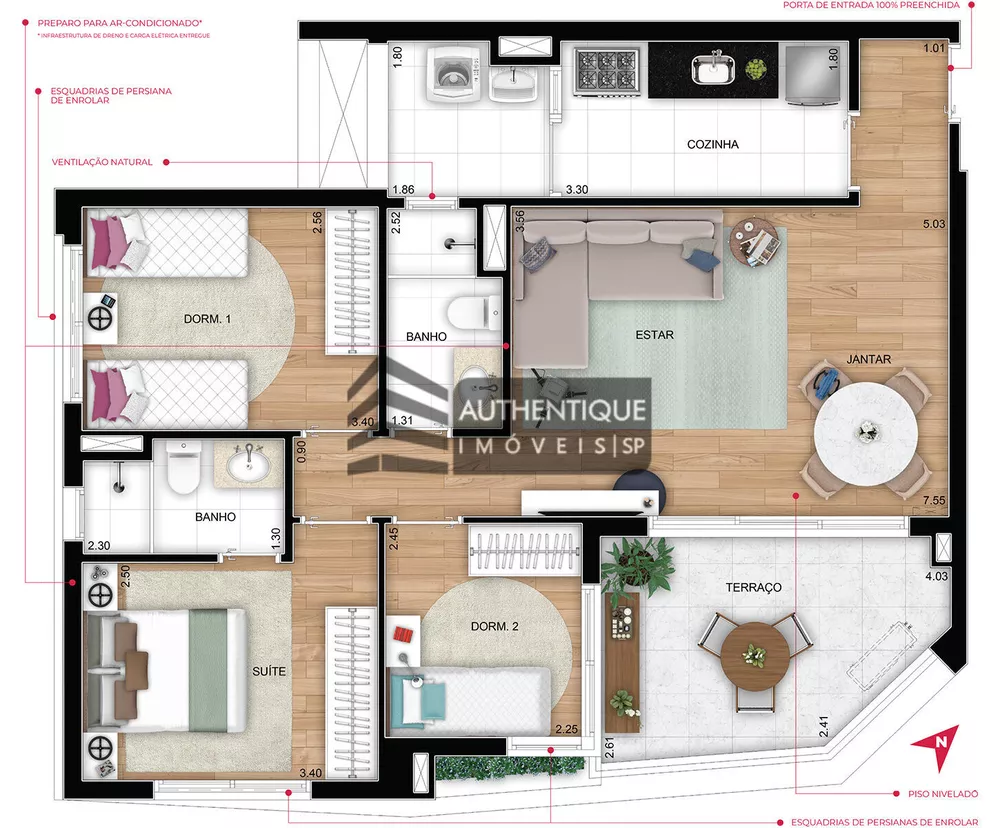 Apartamento à venda com 3 quartos, 83m² - Foto 14