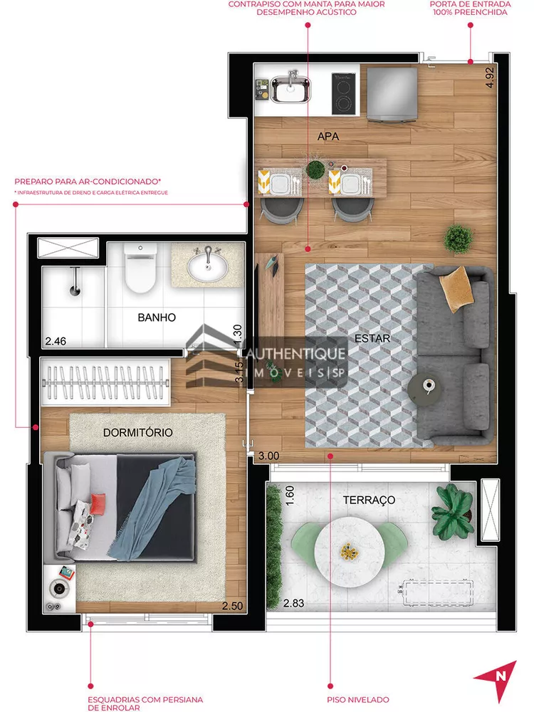 Apartamento à venda com 3 quartos, 83m² - Foto 12