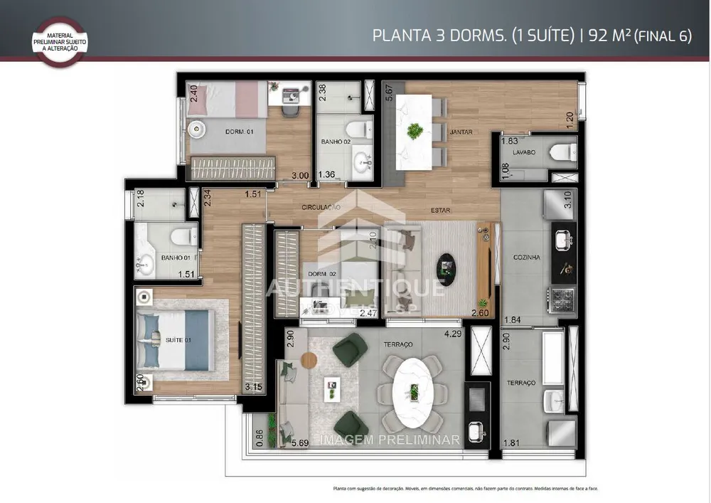 Apartamento, 3 quartos, 92 m² - Foto 9