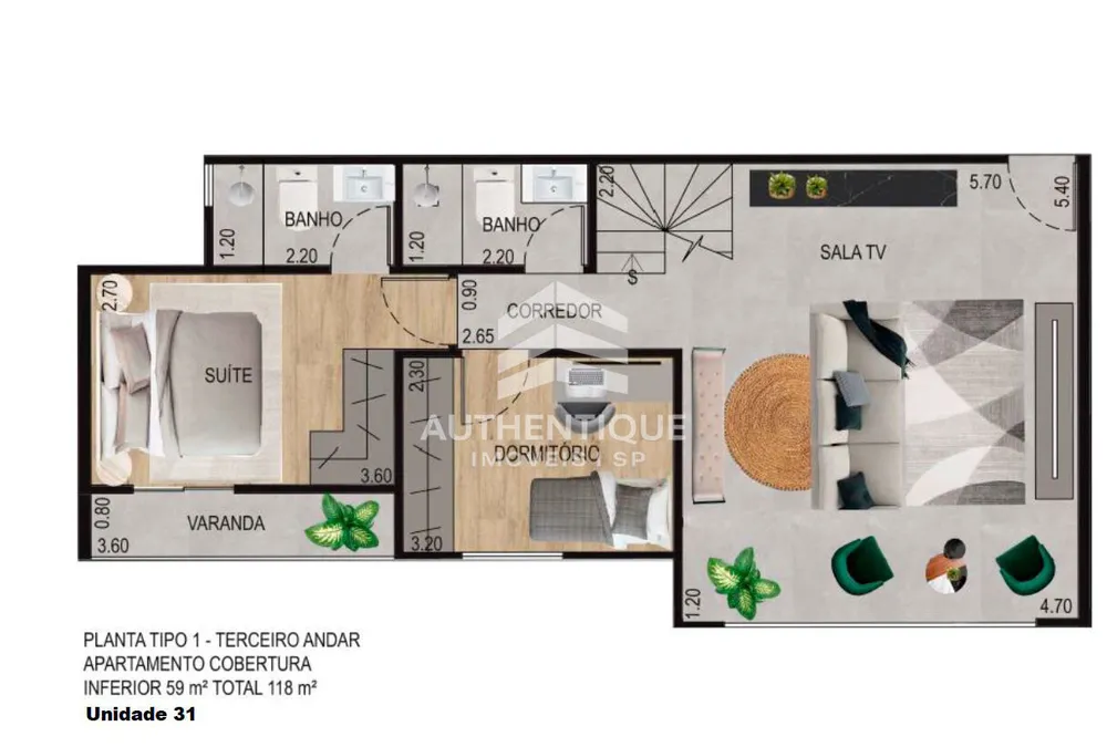 Cobertura, 3 quartos, 115 m² - Foto 17