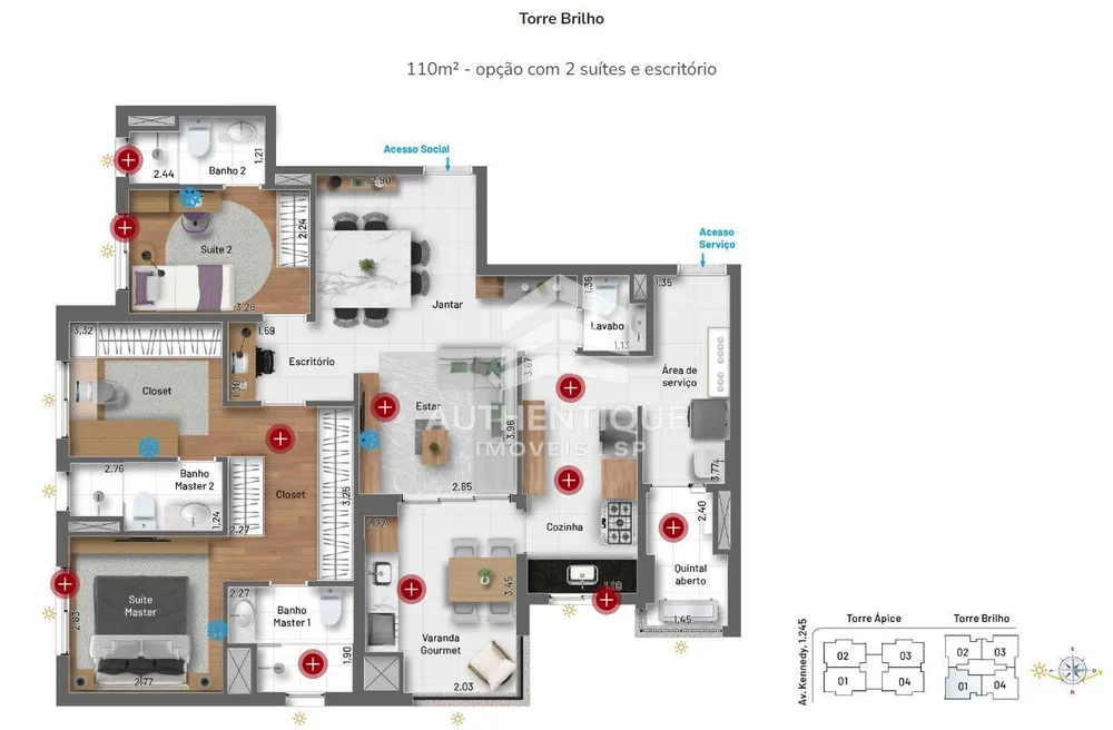 Apartamento, 2 quartos, 110 m² - Foto 6