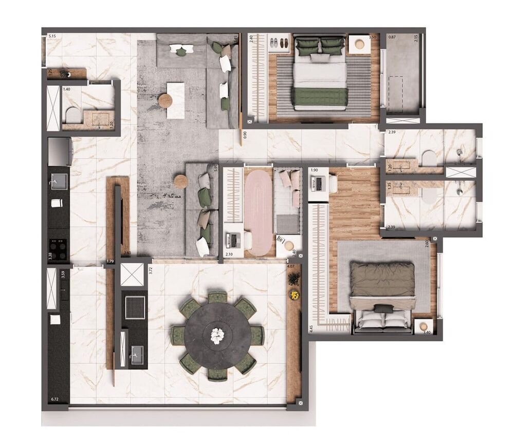 Apartamento, 3 quartos, 100 m² - Foto 14